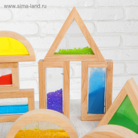 Сенсорный конструктор &laquo;Радужные блоки&raquo;, с различными текстурами