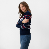 Джемпер вязаный KAFTAN "Family look" размер 54, синий