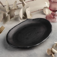 Блюдо &laquo;Чёрный Восток&raquo;, 25,5&times;17&times;2,5 см, цвет чёрный