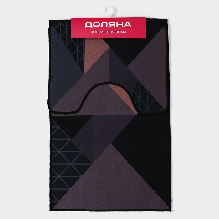Коврики для ванной и туалета Доляна «Дора», 2 шт: 50×80 см, 50×40 см Коврики для ванной и туалета Доляна «Дора», 2 шт: 50×80 см, 50×40 см