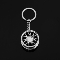 Брелок для ключей Cartage, диск D-2 металл, хром Брелок для ключей Cartage, диск D-2 металл, хром