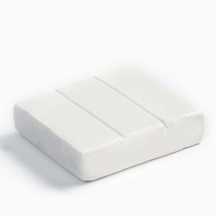 Полимерная глина для лепки, 50 г запекаемая, цвет белый &laquo;Наброскин&raquo;