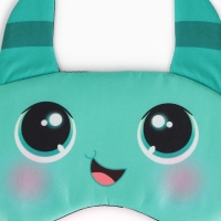 Маска для сна с ушками &laquo;Монстрик&raquo;, 19.3 х 15 см, цвет бирюзовый