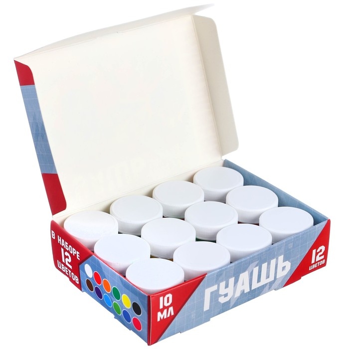 Гуашь 12 цветов по 10 мл, Трансформеры Гуашь 12 цветов по 10 мл, Трансформеры