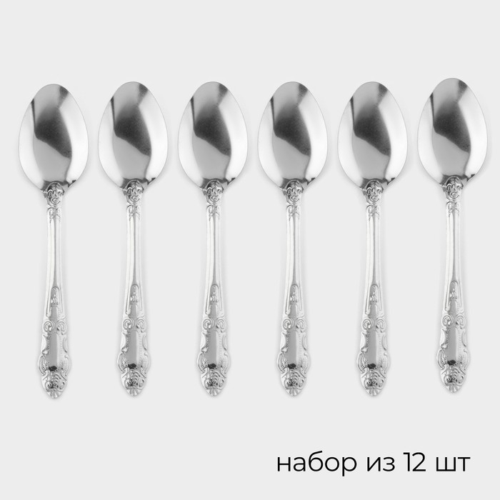 Ложки столовые из нержавеющей стали &laquo;Русиано&raquo;, 19 см, 12 шт