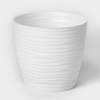 Горшок с поддоном &laquo;Дюна&raquo;, 1,7 л, цвет белый