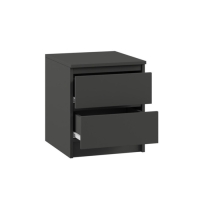 Тумба прикроватная 2 Мадера, 400х420х554, Графит