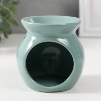 Аромалампа керамика "Растение в горшке" бирюзовая 7,2х7,2х7,8 см Аромалампа керамика "Растение в горшке" бирюзовая 7,2х7,2х7,8 см