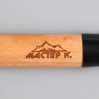 Лопата туристическая "Мастер К" штыковая, 51 см, черная, дерево Лопата туристическая "Мастер К" штыковая, 51 см, черная, дерево