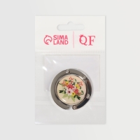 Крючок для сумки и зонта «Цветы», раскладной, 10 кг, d - 4,5 см Крючок для сумки и зонта «Цветы», раскладной, 10 кг, d - 4,5 см