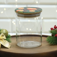 Банка для хранения Дорого внимание &laquo;Аромат праздника&raquo;, стекло, 450 мл