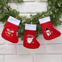 Носки для подарков с прищепками «Весёлого Нового года!» Носки для подарков с прищепками «Весёлого Нового года!»