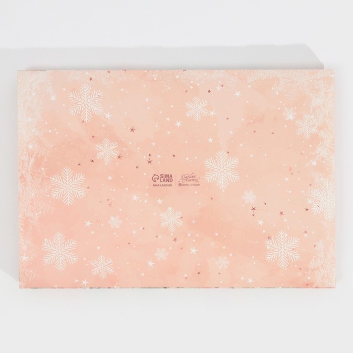 Коробка для капкейка &laquo;Зимние цветы&raquo;, 23 х 16 х 11.5 см, Новый год