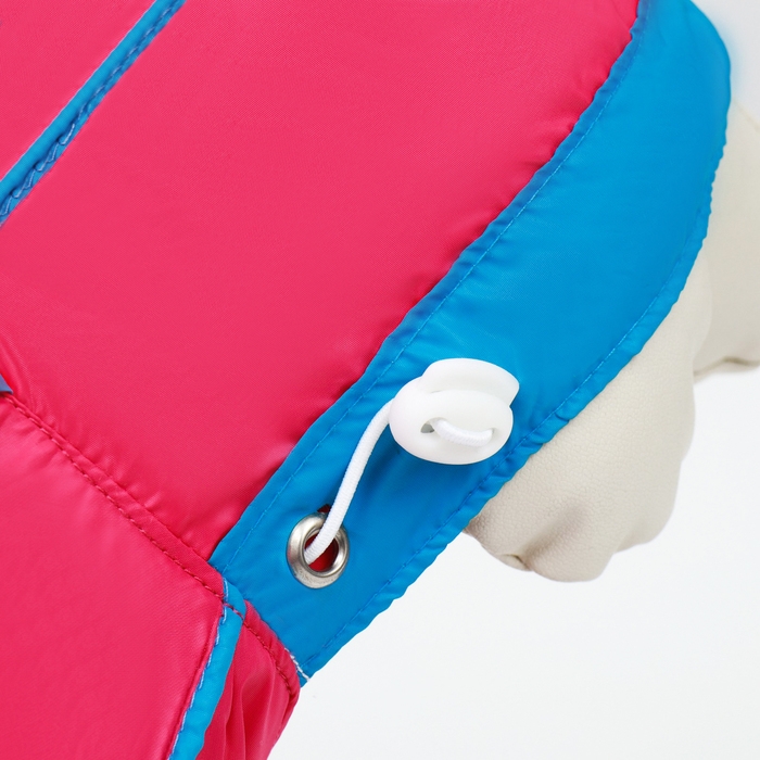 Комбинезон для собак, демисезонный с сумкой, размер М (ДС 29, Ог 37, ОШ 27 см), розовый Комбинезон для собак, демисезонный с сумкой, размер М (ДС 29, Ог 37, ОШ 27 см), розовый