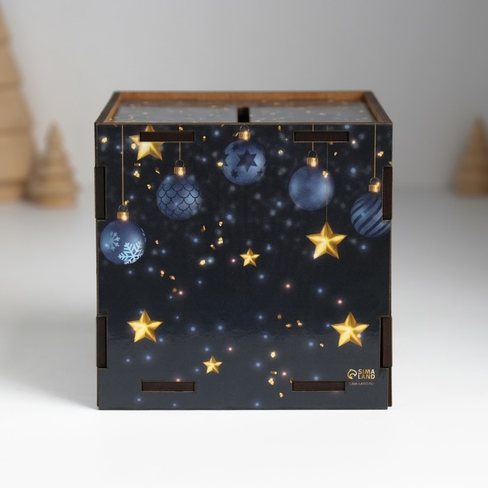 Копилка куб Копилка куб "Исполнения желаний" 10х10х10 см