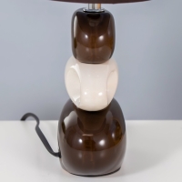 Светильник "Желание" коричнево- белый 1x25W E14 12,5x19,5x31 см RISALUX Светильник "Желание" коричнево- белый 1x25W E14 12,5x19,5x31 см RISALUX