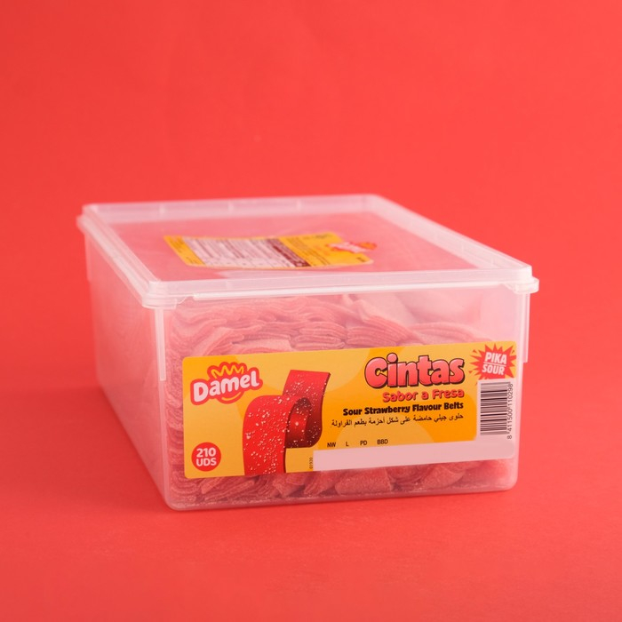 Жевательный мармелад HALAL &laquo;Подсахаренные пластинки Клубника&raquo;, 2,1 кг