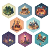 Настольная игра &laquo;Игра за власть&raquo;, 167 карт, 174 жетона, 41 тайл, 2 кубика, 10+