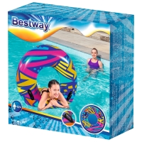 Круг для плавания &laquo;Геометрия&raquo;, d=107 см, цвет МИКС, 36228 Bestway