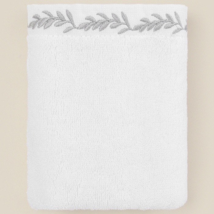 Полотенце махровое SL HOME: Floral "Блан де Блан" 90х150 см, 100% хлопок, 550 г/м2