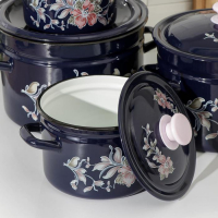 Набор кастрюль &laquo;Алиса&raquo;, 4 предмета: 2 л, 3 л, 6 л, 8 л, эмалированные крышки, индукция