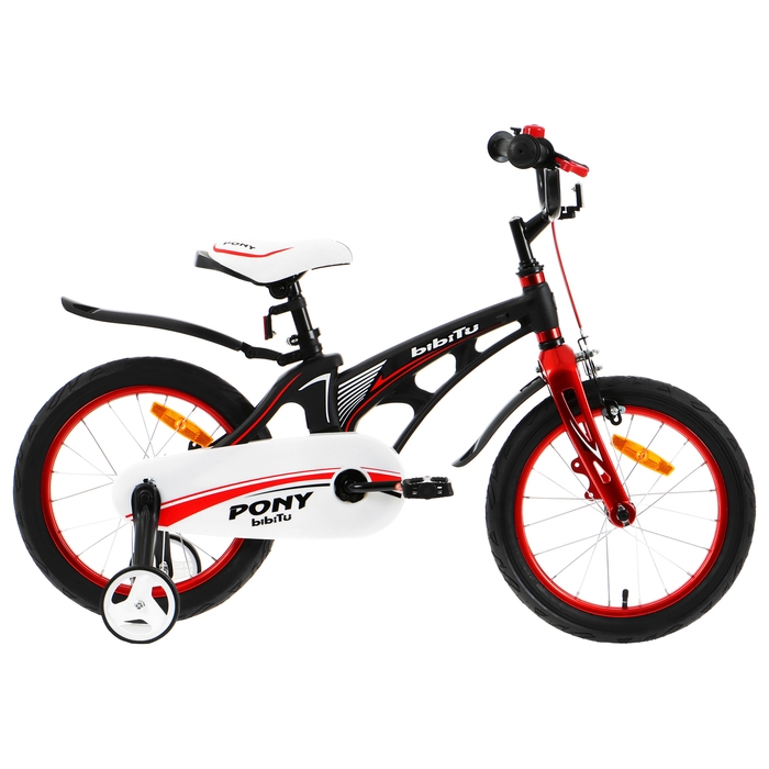Велосипед 16 Велосипед 16" BIBITU PONY, цвет чёрный