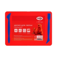 Доска для лепки пластиковая А5 Гамма, 2 стека, красная 21122026 Доска для лепки пластиковая А5 Гамма, 2 стека, красная 21122026