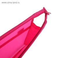 Папка для чертежей и рисунков A3, 420 х 343 х 50 мм, с ручками, пластиковая, молния сверху, 0.9 мм, "Стандарт" ПР 5, плечевой ремень, розовая