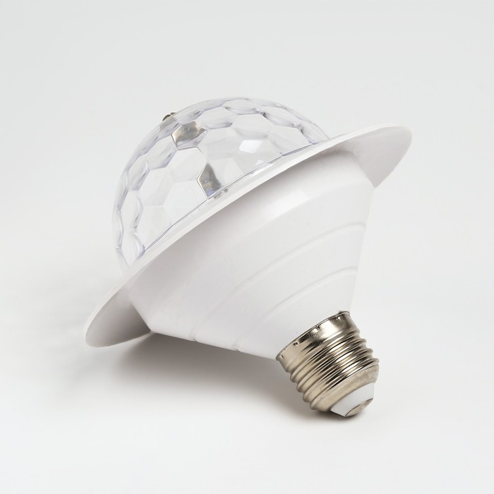 Световой прибор &laquo;Диско-шар&raquo; 12 см, Е27, свечение RGB