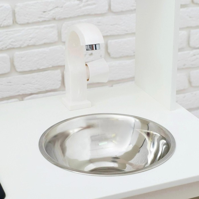 Игровая мебель «Кухонный гарнитур», световые и звуковые эффекты, цвет розовый, интерактивная панель Игровая мебель «Кухонный гарнитур», световые и звуковые эффекты, цвет розовый, интерактивная панель