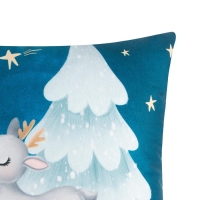 Подушка новогодняя Этель &laquo;Happy winter&raquo;, 40*40 см, 100% п/э, велюр