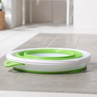 Ведро складное, 10 л, 35&times;33&times;24 см, цвет МИКС