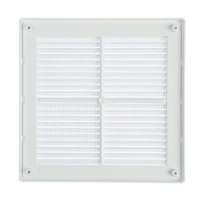 Решетка вентиляционная "КосмоВент" ЛР210, 210 х 210 мм, с сеткой, разъемная