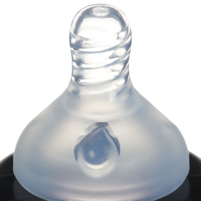 Бутылочка для кормления, широкое горло, средний поток от 3 мес., 270 мл., &laquo;Зебра&raquo;, M&B