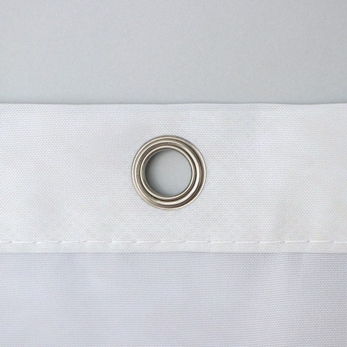 Штора для ванны Доляна &laquo;Беж&raquo;, с люверсами, 180&times;180 см, полиэстер