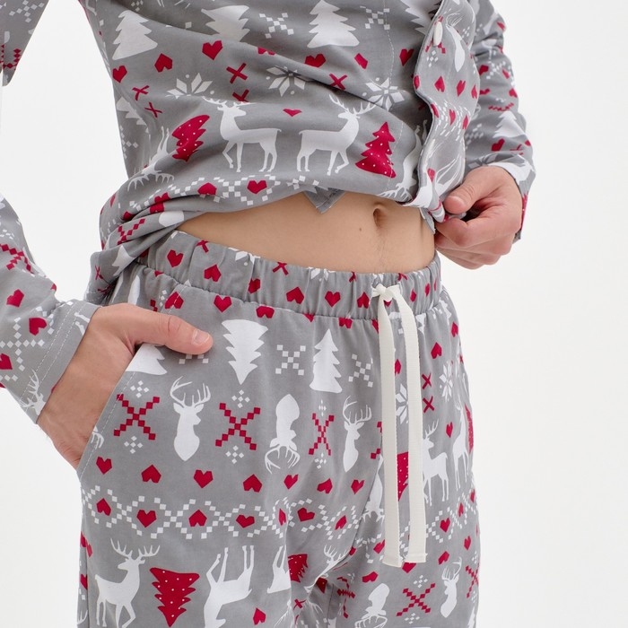 Пижама новогодняя мужская KAFTAN &laquo;Скандинавия&raquo;, размер 54