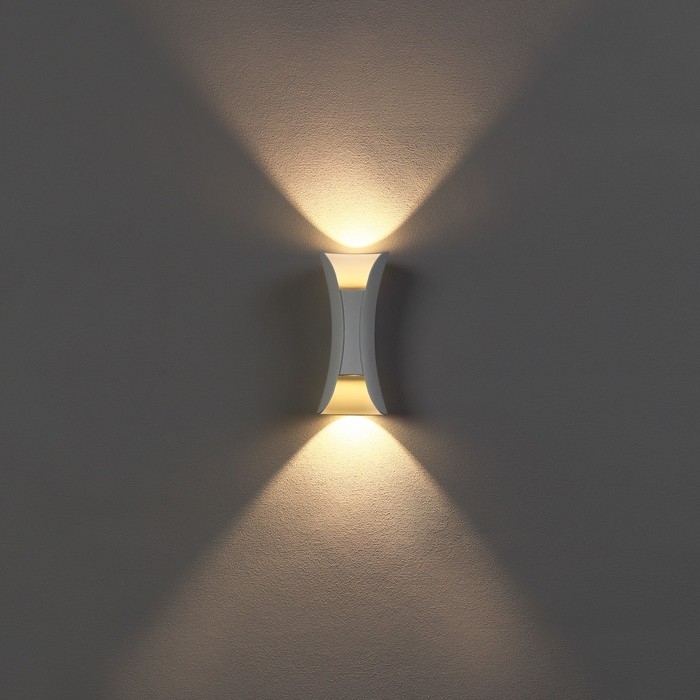 Светильник фасадный &laquo;Элегант&raquo;, FSD-091, 6 Вт, 3000К, IP65, 220 В, металл, белый