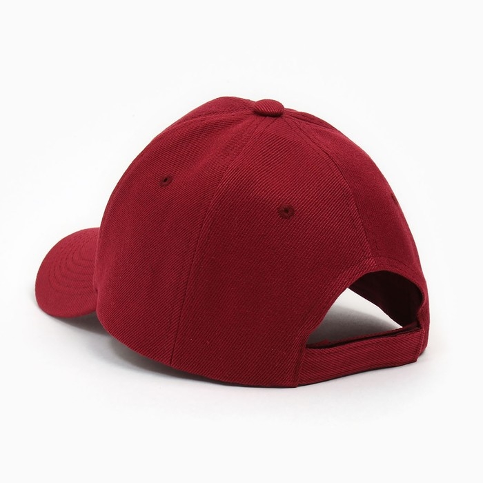 Бейсболка, цвет вино, размер 56-58 Бейсболка, цвет вино, размер 56-58