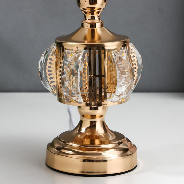 Настольная лампа с подсветкой 16682/1 E27 40Вт золото RISALUX