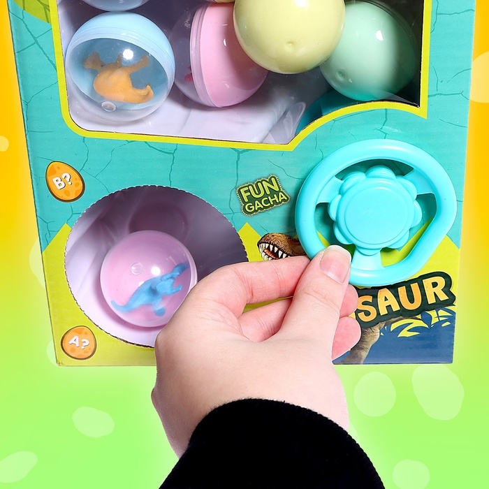 Детский игровой автомат &laquo;Динозаврики&raquo; с игрушками, в наборе 8 шаров-сюрпризов