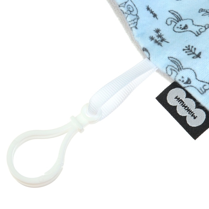 Комфортер - игрушка &laquo;Енотик&raquo; с держателем для соски, цвет серый, Мякиши