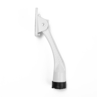 Фиксатор дверной "АЛЛЮР" КН-130 WW, "козья ножка", белый Фиксатор дверной "АЛЛЮР" КН-130 WW, "козья ножка", белый