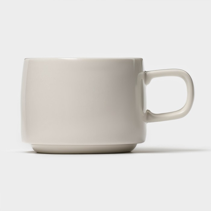 Набор керамический кофейный Magistro Whitewarm, 4 предмета: чашка 250 мл, блюдце d=15,5 см Набор керамический кофейный Magistro Whitewarm, 4 предмета: чашка 250 мл, блюдце d=15,5 см