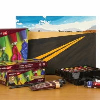 Краска масляная художественная, набор 32 цвета (36 штук) х 22 мл, Brauberg Art Premiere