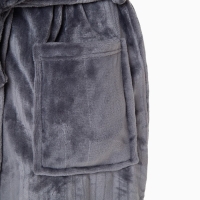 Халат унисекс LoveLife "Hygge" цвет серый, one size, микрофибра, 100% п/э, 250 г/м2 Халат унисекс LoveLife "Hygge" цвет серый, one size, микрофибра, 100% п/э, 250 г/м2