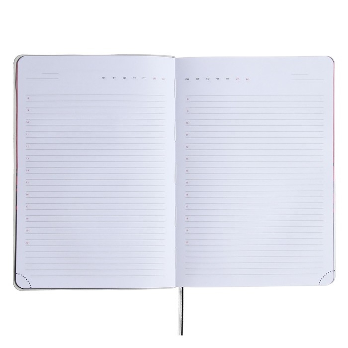 Ежедневник недатированный A5, 160 листов, deVENTE.Note.Realist, мягкая обложка из искусственной кожи, цветной срез, блок 70 г/м2, чёрный