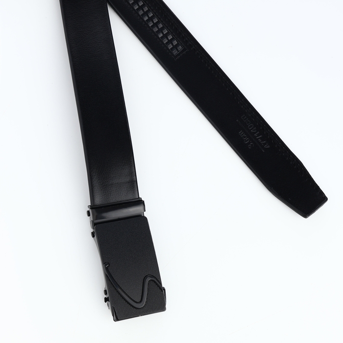 Ремень мужской, Великан, ширина 4 см, пряжка автомат, цвет чёрный Ремень мужской, Великан, ширина 4 см, пряжка автомат, цвет чёрный