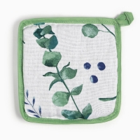 Прихватка "Доляна" Eucalyptus 19х19см,100%хл, рогожка 164 гр/м2 Прихватка "Доляна" Eucalyptus 19х19см,100%хл, рогожка 164 гр/м2