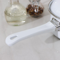 Ковш эмалированный цилиндрический, 1 л, без деколи, индукция, цвет белый Ковш эмалированный цилиндрический, 1 л, без деколи, индукция, цвет белый