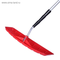 Движок-скребок пластиковый для уборки снега с крыш, длина до 664 см, с телескопической металлической ручкой